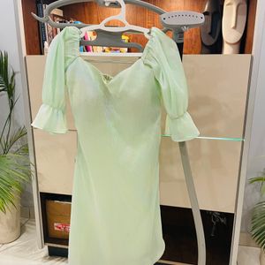 designer beautiful green dress