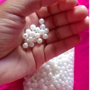 White Beads 6mm 1200 Pcs.for Art Nd Craft