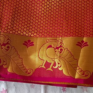 Beautiful Golden Sari Work Saree