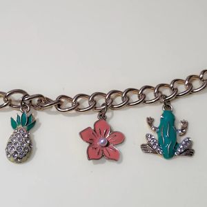 Tropical Zest: Imported Charm Bracelet