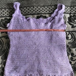 Lavander Knitted Tank Top For You Lady 😉