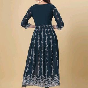 Beautiful Full Embroidered Anarkali Kurti