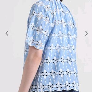 Comfort Days Sky Blue Shiffili Shirt By ONLY