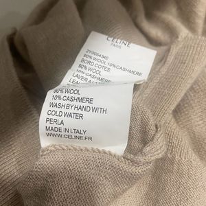 Celine Beige Knit Cardigan