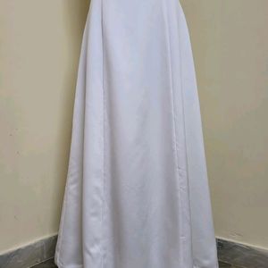 White Satin Gown