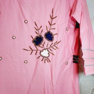 Stylish Pink Kurta Set with Dupatta