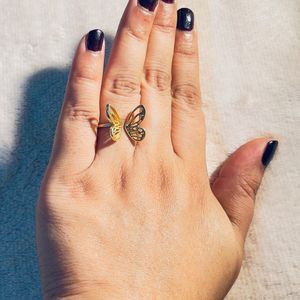 Beautiful Butterfly Adjustable Ring