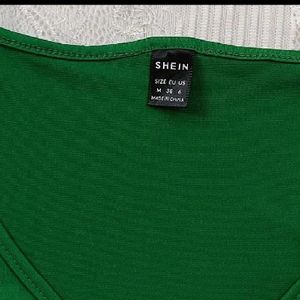 Forest Green Shein Top