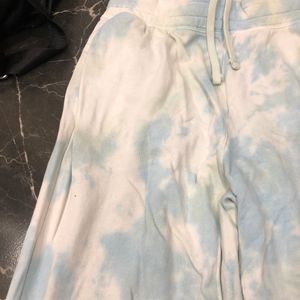 Blue & white Tie Die Joggers