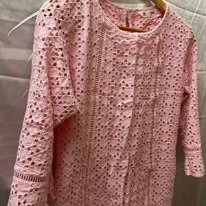 pink cute kurta