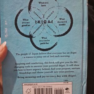 IKIGAI BOOK with Aesthetic Bookmark (Hardcover)