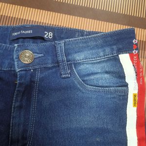 (H-76) 28 Size Slim Fit Denim Jeans