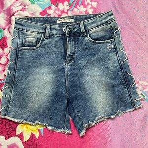 Denim blue shorts