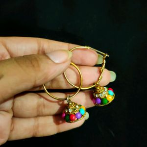 Party Wear Earrings For Girls (Hoops)