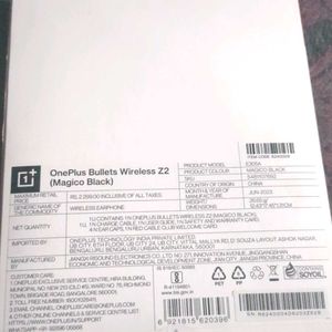 OnePlus Neckband Z2 Box