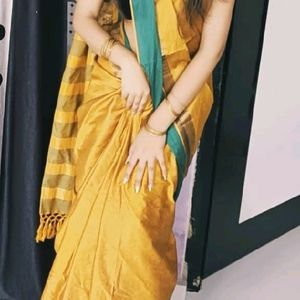 Saree With Blouse 🧡