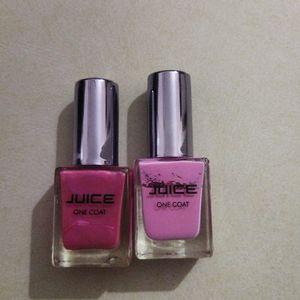 Juice Nail Enamel 2 Color(1 New And 1 Used)