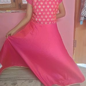 Pink Long Frock