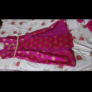 Woman Banarsi Indo Western Dress