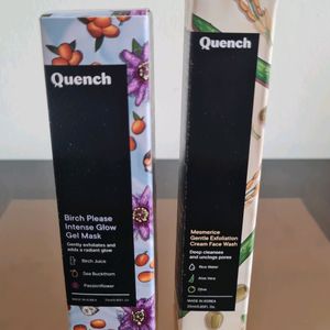 QUENCH COMBO - GLOW GEL MASK + EXFOLIATING CREAM