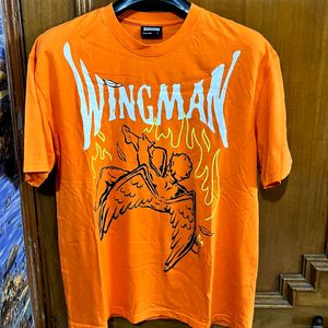 BONKERS CORNER WINGMAN ORANGE OVERSIZED TSHIRT