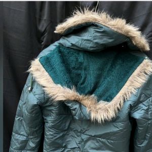 Sea Green Fur Warm stylish jacket