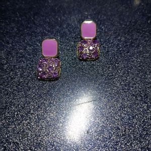 Unused Purple Studded Earrings