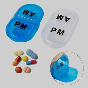 2 Grid AM-PM Pill Storage Box pack