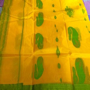 Pure Bengal Handloom Tussar Silk Saree