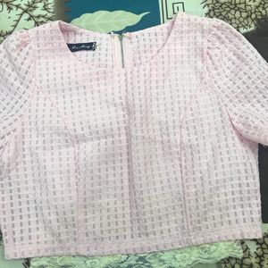 cute babypink crop top