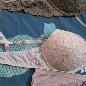 Combo Of  Five Imported Fabric Bra N Panty