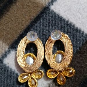 Western Kundan Earrings