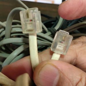 6 thin Lan Cables For Internet Connection