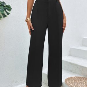 Black Straight Trouser