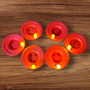 LED Brown Water Sensor Diya For Festivals