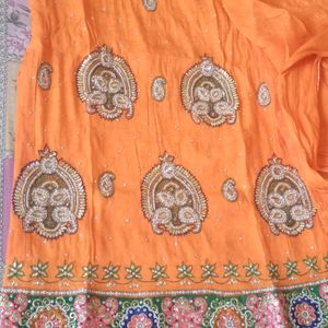 Orange Salvaar Suit