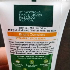 Garnier Vitamin C Facewash