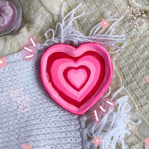 Handmade Heart Shaped Clay Trinkets