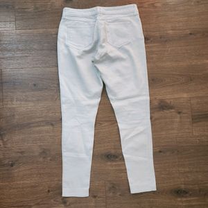 Tokyo Talkies White Jeans With Self Design