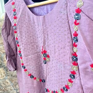 Hand Embroidered Kurti