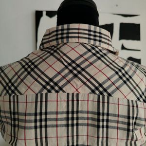 Burberry Nova Check Sleeveless Button Down Shirt