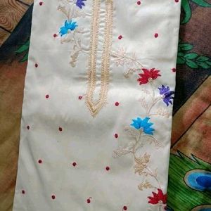 New Suit Material With Chiffon Dupatta