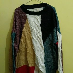 Woolen Multi colour Top