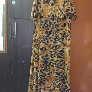 Cheetah Look Midi Dress