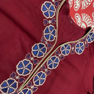 Maroon Kurti