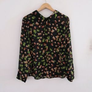 Black Printed Top (Women's)