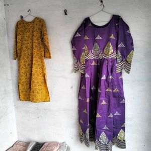 New Standard Banarasi Silk Gown Dress Ne