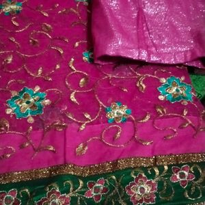 Saree With Stitched Blouse