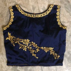 A Festive Wear Navy Blue Lehenga . Fully New