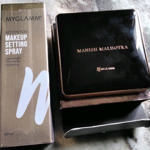 Combo💥Myglam Setting Spray And Manish Compact